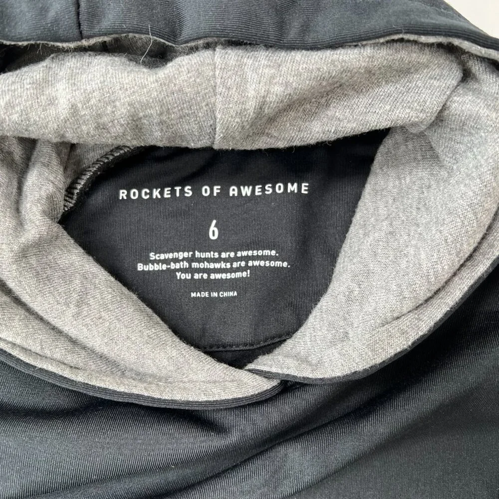 5 for $25✨ Rockets of Awesome Black Hooded Sweatshirt